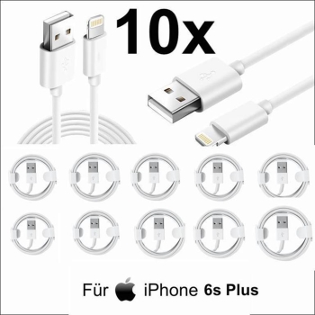 10x iPhone 6s Plus Lightning auf USB Kabel 1m Ladekabel